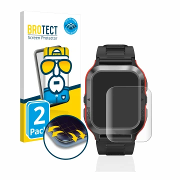 Front side of a product packaging with the brand logo BROTECT. Next to it is the device Kospet Tank M2 shown with the correspo