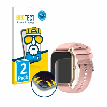 Front side of a product packaging with the brand logo BROTECT. Next to it is the device Nerunsa P66 1.85