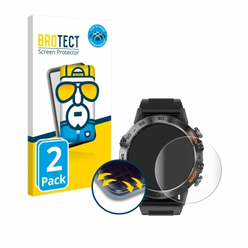 Front side of a product packaging with the brand logo BROTECT. Next to it is the device LIGE BW1846A 1.39