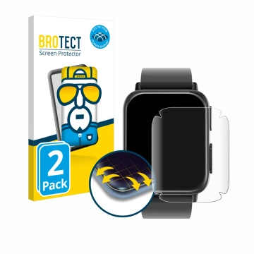 Front side of a product packaging with the brand logo BROTECT. Next to it is the device Kardena Care Plus 2 shown with the cor