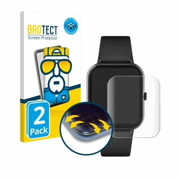 Front side of a product packaging with the brand logo BROTECT. Next to it is the device Reflex Active Series 23 shown with the