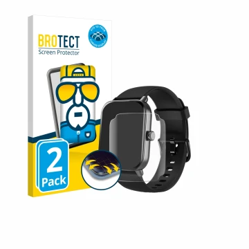 Front side of a product packaging with the brand logo BROTECT. Next to it is the device Yoever IDW19 1.8