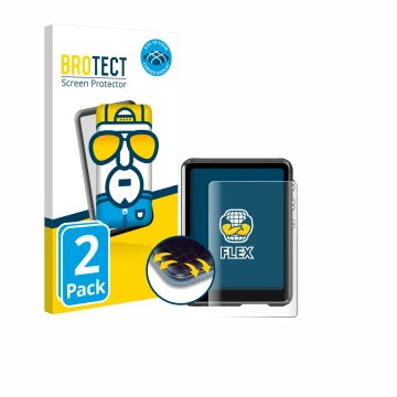 Front side of a product packaging with the brand logo BROTECT. Next to it is the device Mechen M3 shown with the corresponding