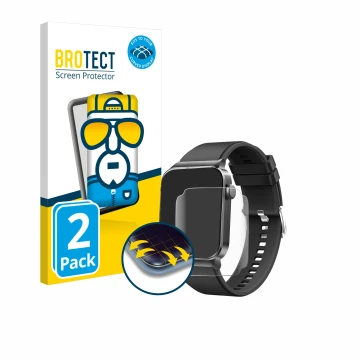 Front side of a product packaging with the brand logo BROTECT. Next to it is the device Donerton T50S shown with the correspon