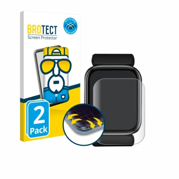 Front side of a product packaging with the brand logo BROTECT. Next to it is the device YHE BP Doctor Fit shown with the corre