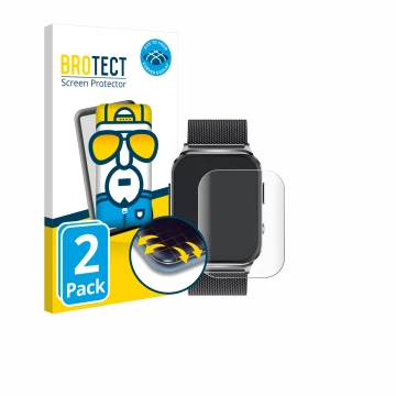 Front side of a product packaging with the brand logo BROTECT. Next to it is the device Kardena Care Pro 2 (rectangular) shown