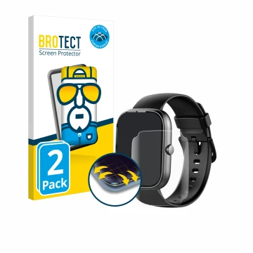 Front side of a product packaging with the brand logo BROTECT. Next to it is the device Uaue T60 1.91