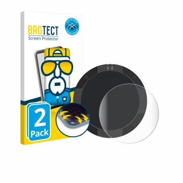 Front side of a product packaging with the brand logo BROTECT. Next to it is the device Beeline Moto II shown with the corresp