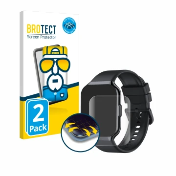 Front side of a product packaging with the brand logo BROTECT. Next to it is the device CASCHO P98 1.96