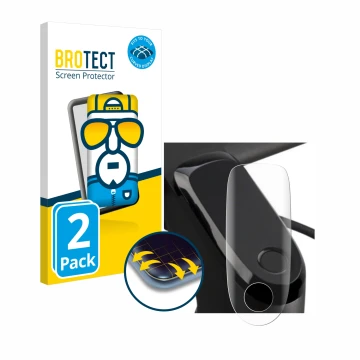 Front side of a product packaging with the brand logo BROTECT. Next to it is the device Segway Ninebot F2 Pro D shown with the