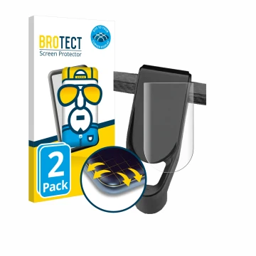 Front side of a product packaging with the brand logo BROTECT. Next to it is the device NIU KQi Air shown with the correspondi