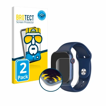 Front side of a product packaging with the brand logo BROTECT. Next to it is the device KSIX Urban 4 shown with the correspond