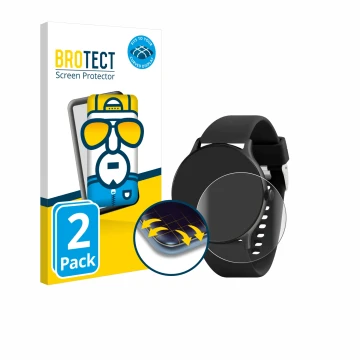 Front side of a product packaging with the brand logo BROTECT. Next to it is the device Reflex Active Series 22 shown with the