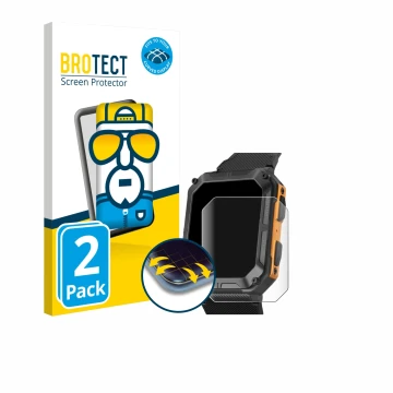 Front side of a product packaging with the brand logo BROTECT. Next to it is the device Stahlgear Thor shown with the correspo