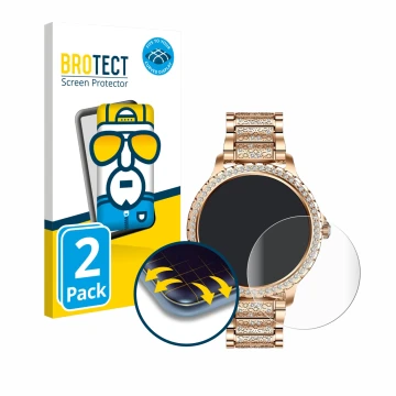 Front side of a product packaging with the brand logo BROTECT. Next to it is the device LIGE BW1845A-CC 1.32