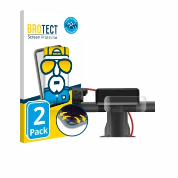 Front side of a product packaging with the brand logo BROTECT. Next to it is the device Navee V50i Pro shown with the correspo