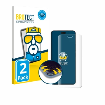 Front side of a product packaging with the brand logo BROTECT. Next to it is the device Xiaomi Civi 5 Pro shown with the corre