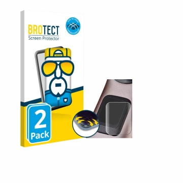 Front side of a product packaging with the brand logo BROTECT. Next to it is the device Specialized Turbo Levo 4 shown with th