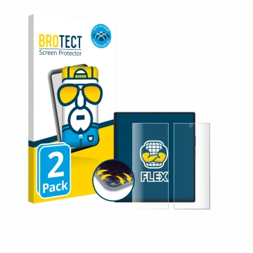 Front side of a product packaging with the brand logo BROTECT. Next to it is the device Samsung Galaxy Z Fold 7 (Inner display