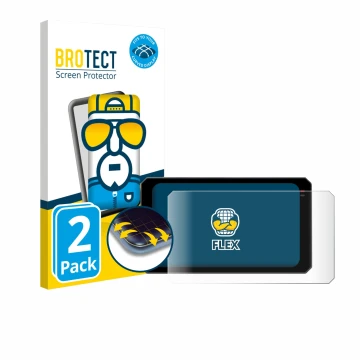 Front side of a product packaging with the brand logo BROTECT. Next to it is the device Chigee AIO-6 Max shown with the corres