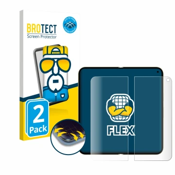 Front side of a product packaging with the brand logo BROTECT. Next to it is the device Google Pixel 10 Pro Fold (Inner displa