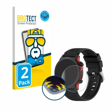 Front side of a product packaging with the brand logo BROTECT. Next to it is the device Popglory S136 shown with the correspon