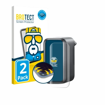 Front side of a product packaging with the brand logo BROTECT. Next to it is the device Anker A2697 140W shown with the corres