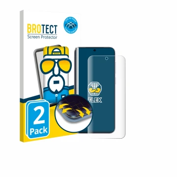 Front side of a product packaging with the brand logo BROTECT. Next to it is the device Vivo X300 Pro shown with the correspon