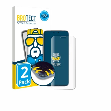 Front side of a product packaging with the brand logo BROTECT. Next to it is the device Honor Magic 8 RSR Porsche Design shown