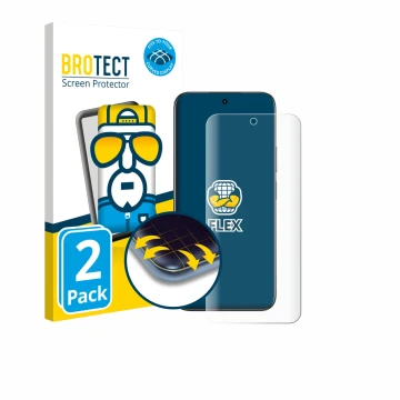 Front side of a product packaging with the brand logo BROTECT. Next to it is the device realme C85 4G shown with the correspon