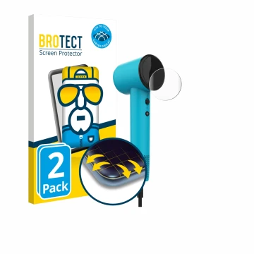 Front side of a product packaging with the brand logo BROTECT. Next to it is the device Cecotec DryNova shown with the corresp