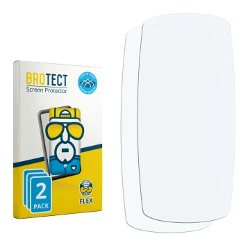 Front side of a product packaging with the brand logo BROTECT. Next to it is the corresponding screen protector.