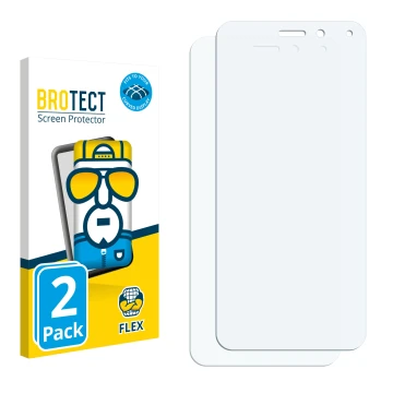 Front side of a product packaging with the brand logo BROTECT. Next to it is the corresponding screen protector.