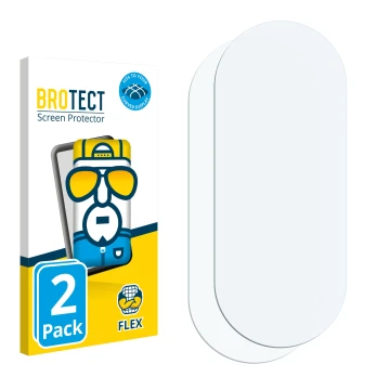 Front side of a product packaging with the brand logo BROTECT. Next to it is the corresponding screen protector.