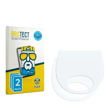 Front side of a product packaging with the brand logo BROTECT. Next to it is the corresponding screen protector.