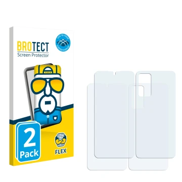 Front side of a product packaging with the brand logo BROTECT. Next to it is the corresponding screen protector.
