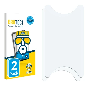 Front side of a product packaging with the brand logo BROTECT. Next to it is the corresponding screen protector.