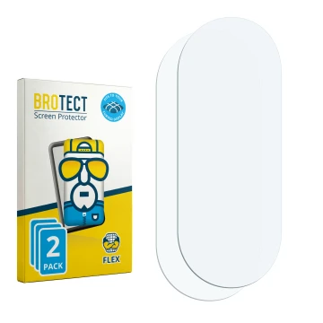 Front side of a product packaging with the brand logo BROTECT. Next to it is the corresponding screen protector.