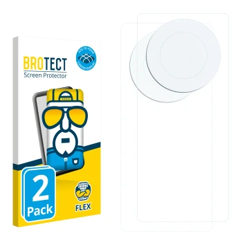 Front side of a product packaging with the brand logo BROTECT. Next to it is the corresponding screen protector.