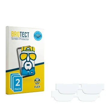 Front side of a product packaging with the brand logo BROTECT. Next to it is the corresponding screen protector.