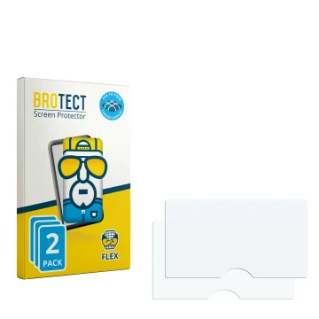 Front side of a product packaging with the brand logo BROTECT. Next to it is the corresponding screen protector.