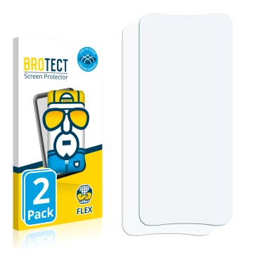 Front side of a product packaging with the brand logo BROTECT. Next to it is the corresponding screen protector.