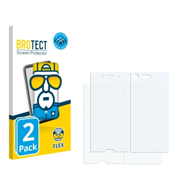 Front side of a product packaging with the brand logo BROTECT. Next to it is the corresponding screen protector.