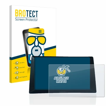 Front side of a product packaging with the brand logo BROTECT. Next to it is the device Audi A5 8T 2010 MMI 3G High shown with