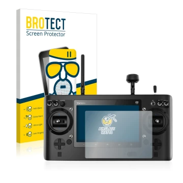 Front side of a product packaging with the brand logo BROTECT. Next to it is the device Yuneec ST16 shown with the correspondi