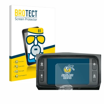 Front side of a product packaging with the brand logo BROTECT. Next to it is the device Harley Davidson Boom Box 6.5 shown wit