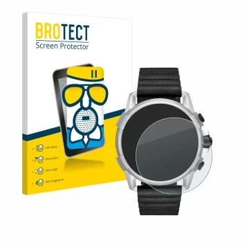 Front side of a product packaging with the brand logo BROTECT. Next to it is the device Diesel On Full Guard 2.5 shown with th