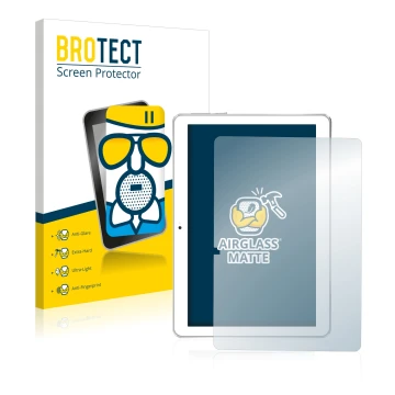 Front side of a product packaging with the brand logo BROTECT. Next to it is the device Toscido X104 10