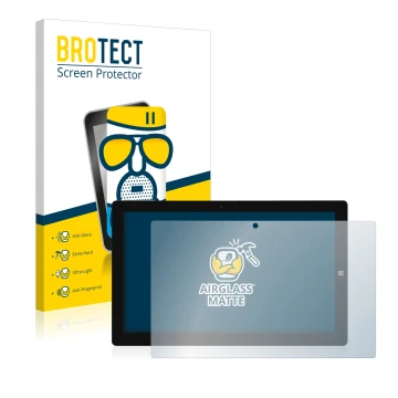 Front side of a product packaging with the brand logo BROTECT. Next to it is the device Chuwi UBook 11.6