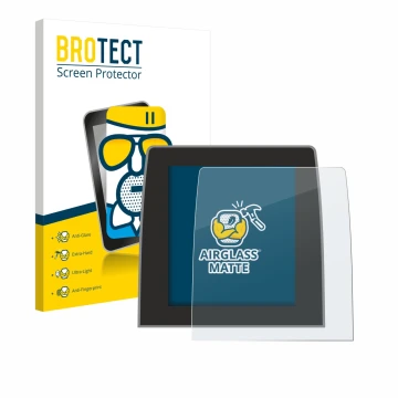 Front side of a product packaging with the brand logo BROTECT. Next to it is the device Renault Captur 2 2020 Easy Link 9.3